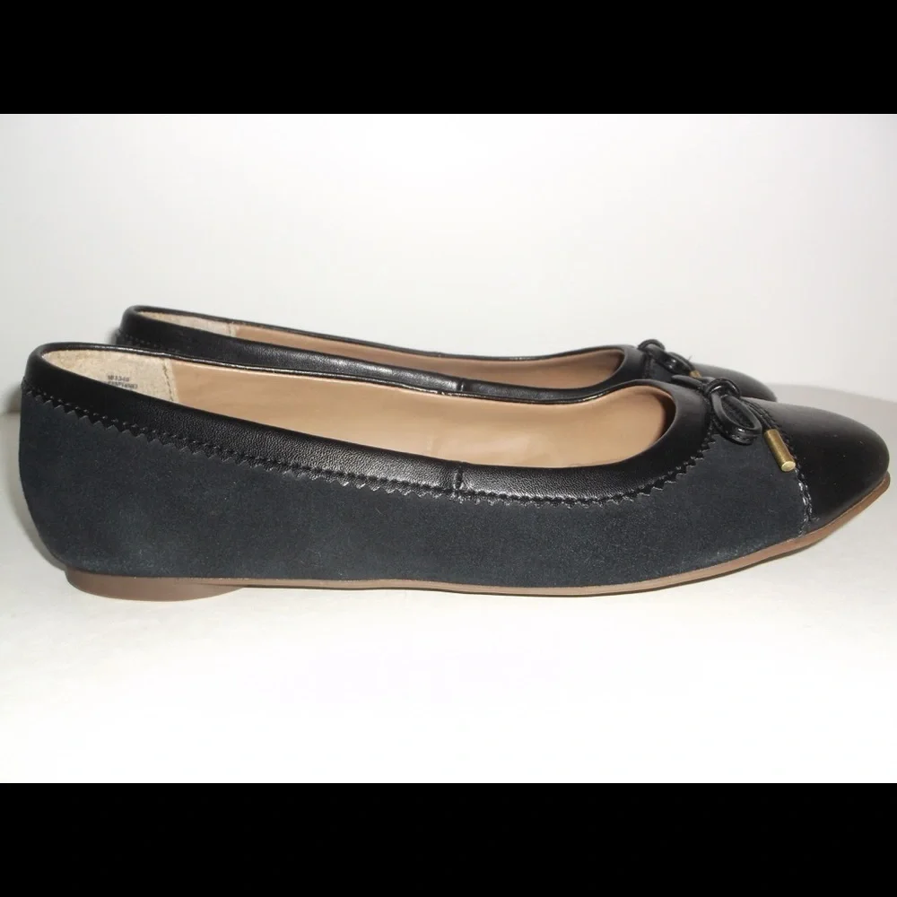 Brand NEW Lands End Black Ballet Flats 8M